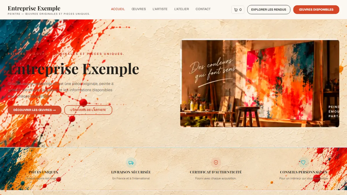 Home page of Smart Flow Render 02 (Artistic — Creative)