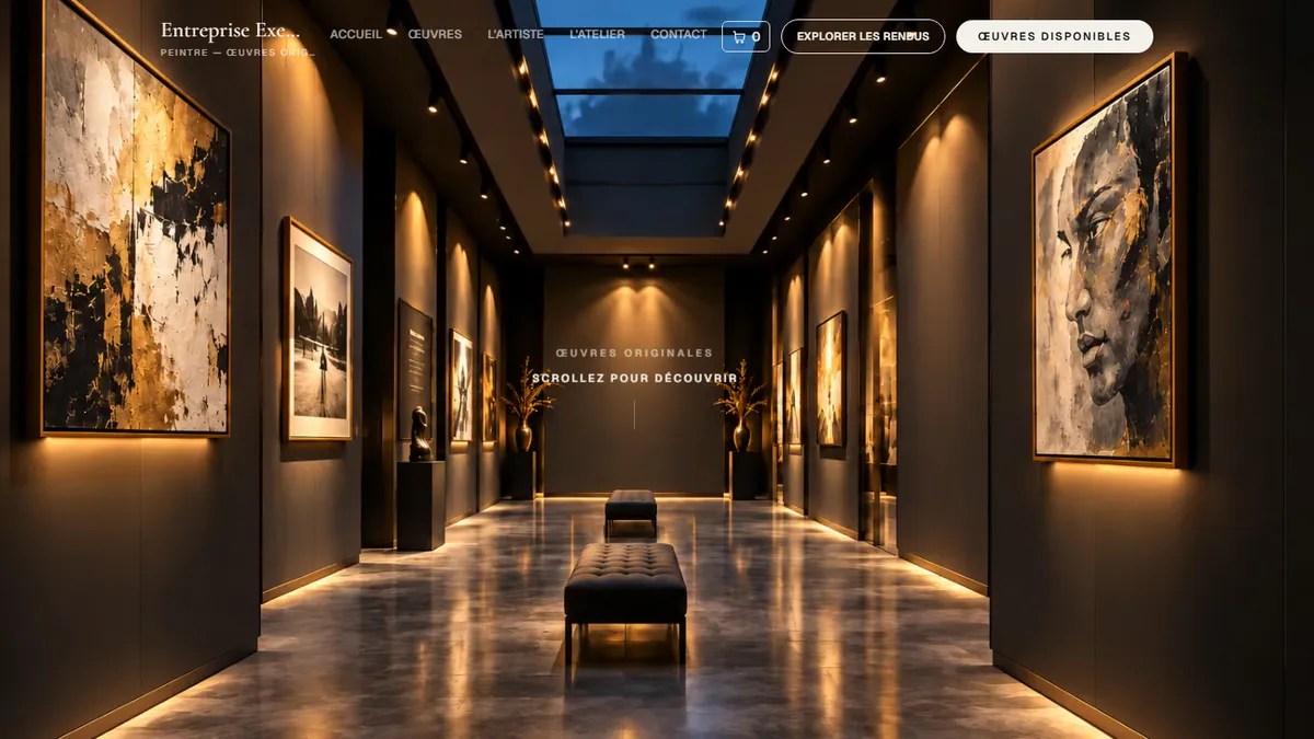 Home page of Smart Flow Render 03 (Immersive — Gallery)