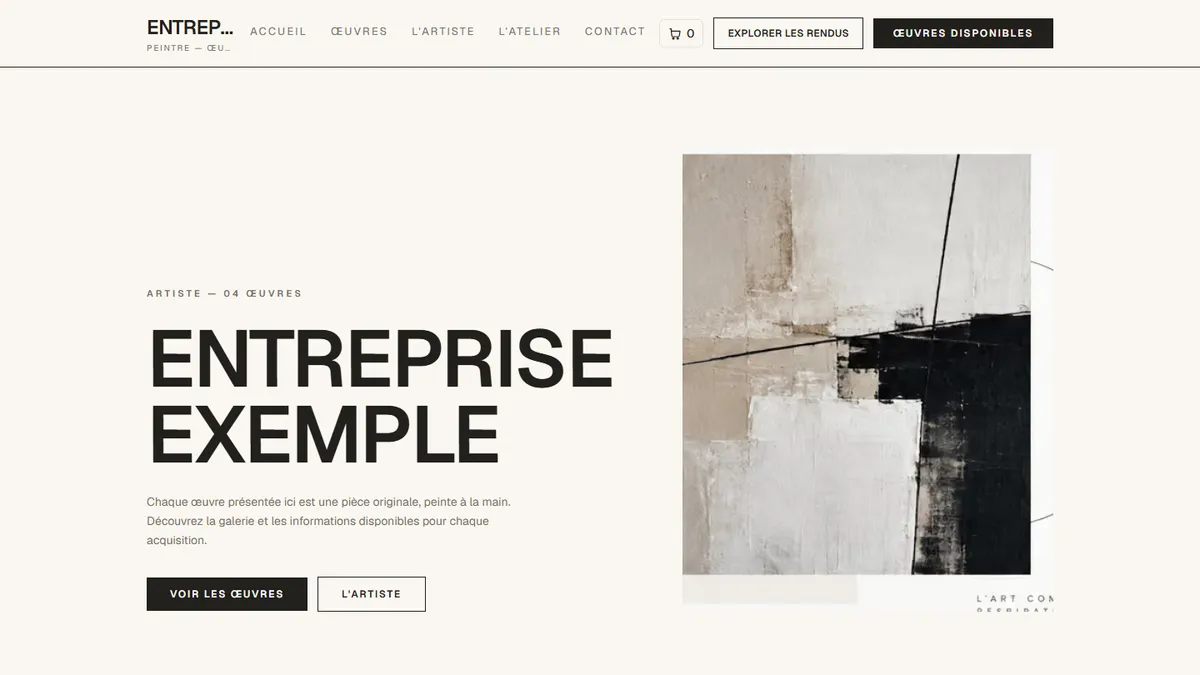 Home page of Smart Flow Render 04 (Minimalist — Modern)